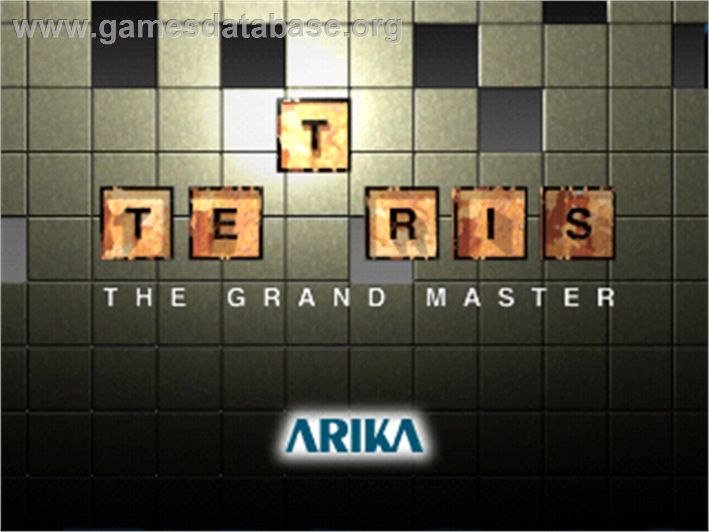 Tetris The Grand Master - Arcade - Artwork - Title Screen