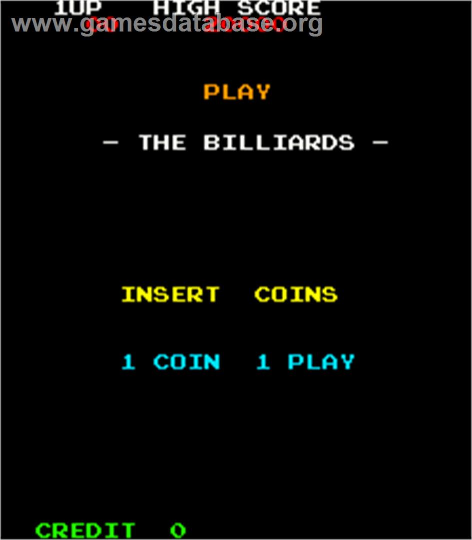 The Billiards - Arcade - Artwork - Title Screen