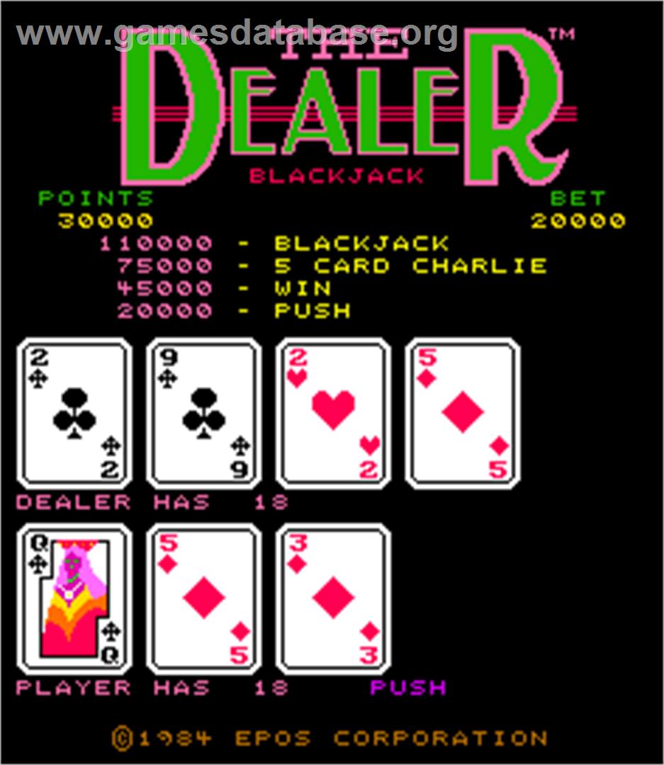 The Dealer - Arcade - Artwork - Title Screen