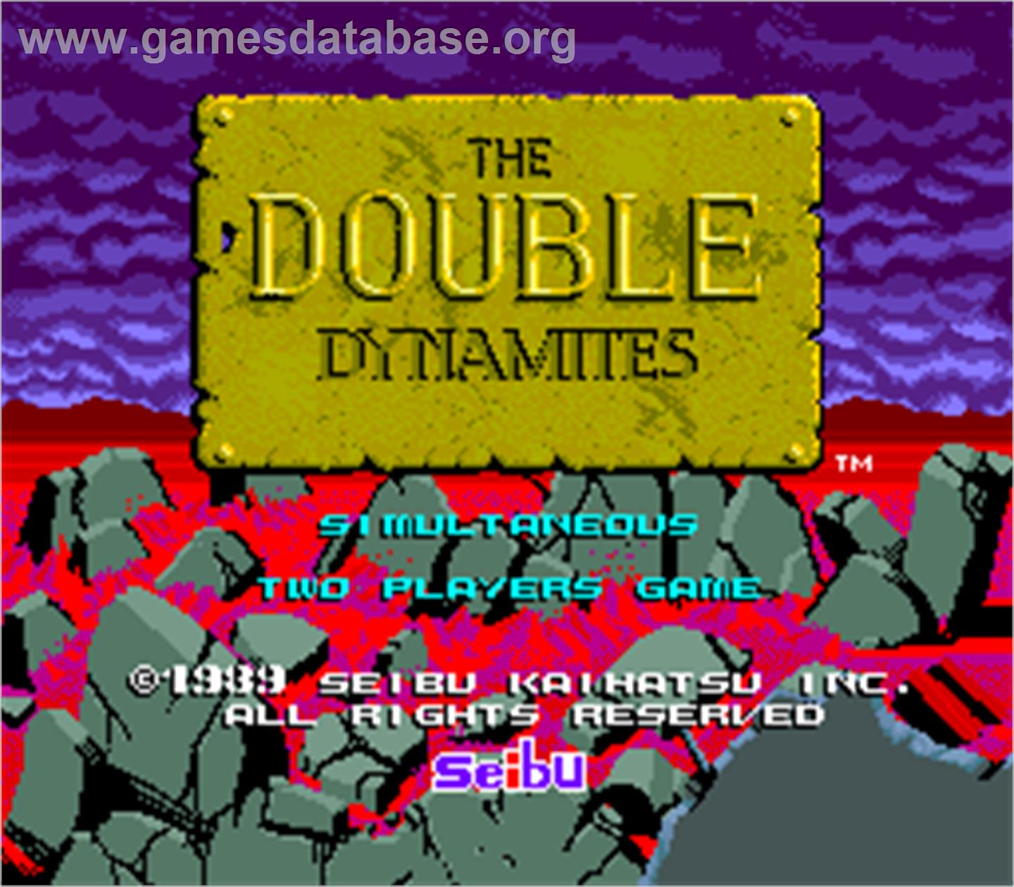The Double Dynamites - Arcade - Artwork - Title Screen