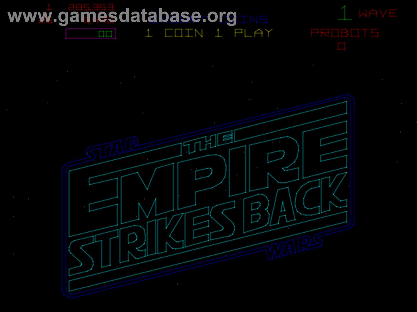 The Empire Strikes Back - Arcade - Artwork - Title Screen
