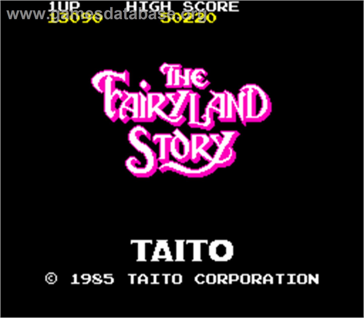 The FairyLand Story - Arcade - Artwork - Title Screen