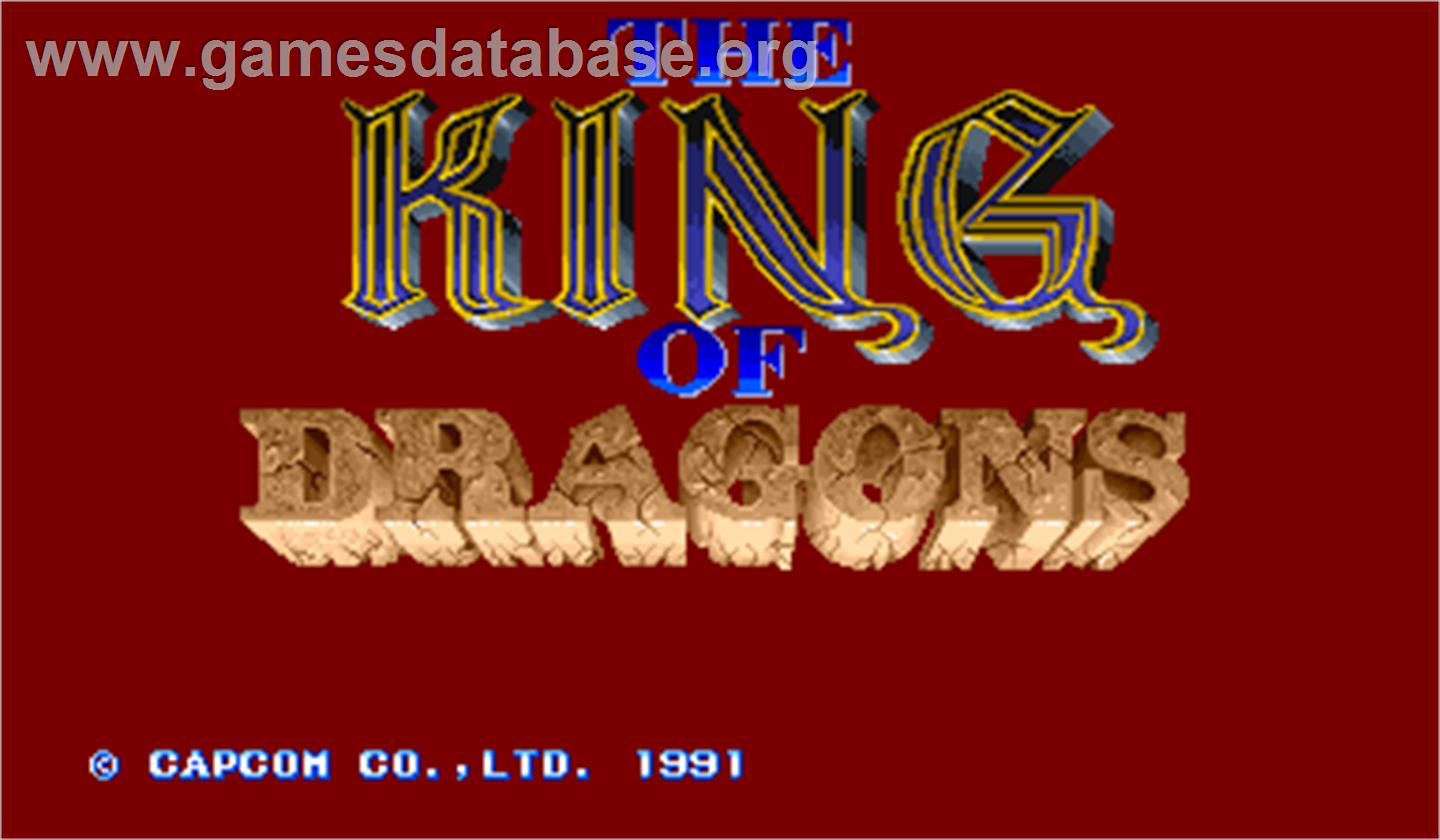The King of Dragons - Arcade - Artwork - Title Screen
