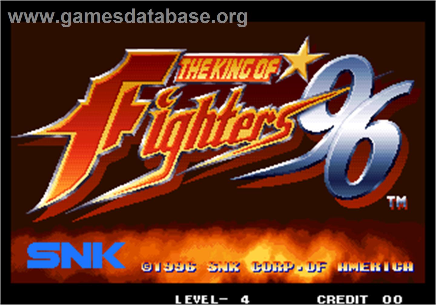 The King of Fighters '96 - Arcade - Artwork - Title Screen