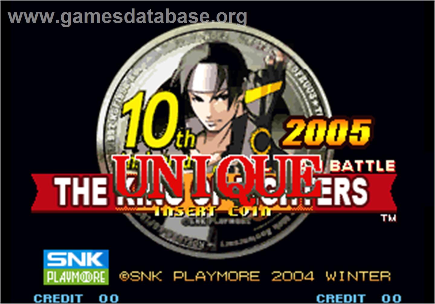 The King of Fighters 10th Anniversary 2005 Unique - Arcade - Artwork - Title Screen