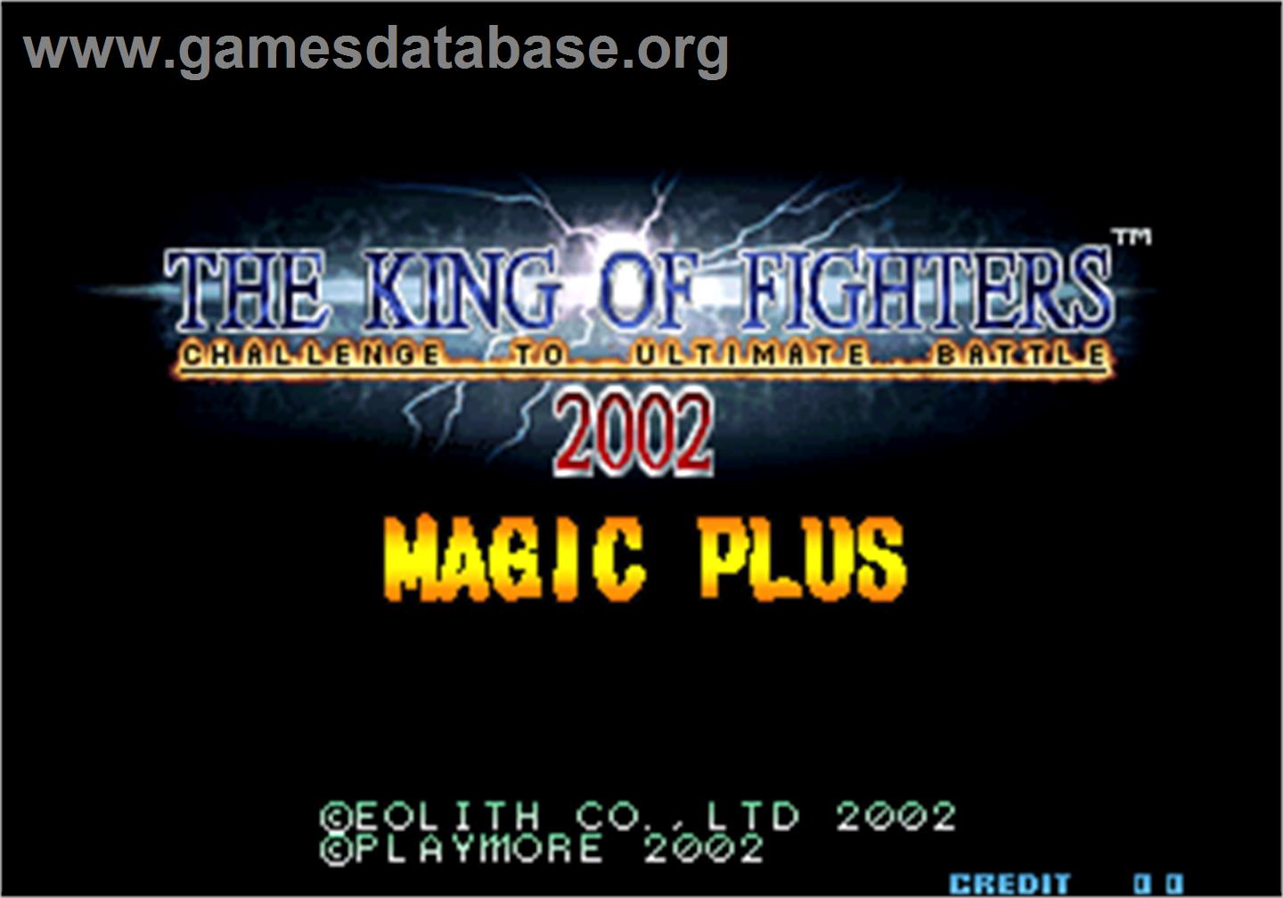 The King of Fighters 2002 Magic Plus - Arcade - Artwork - Title Screen