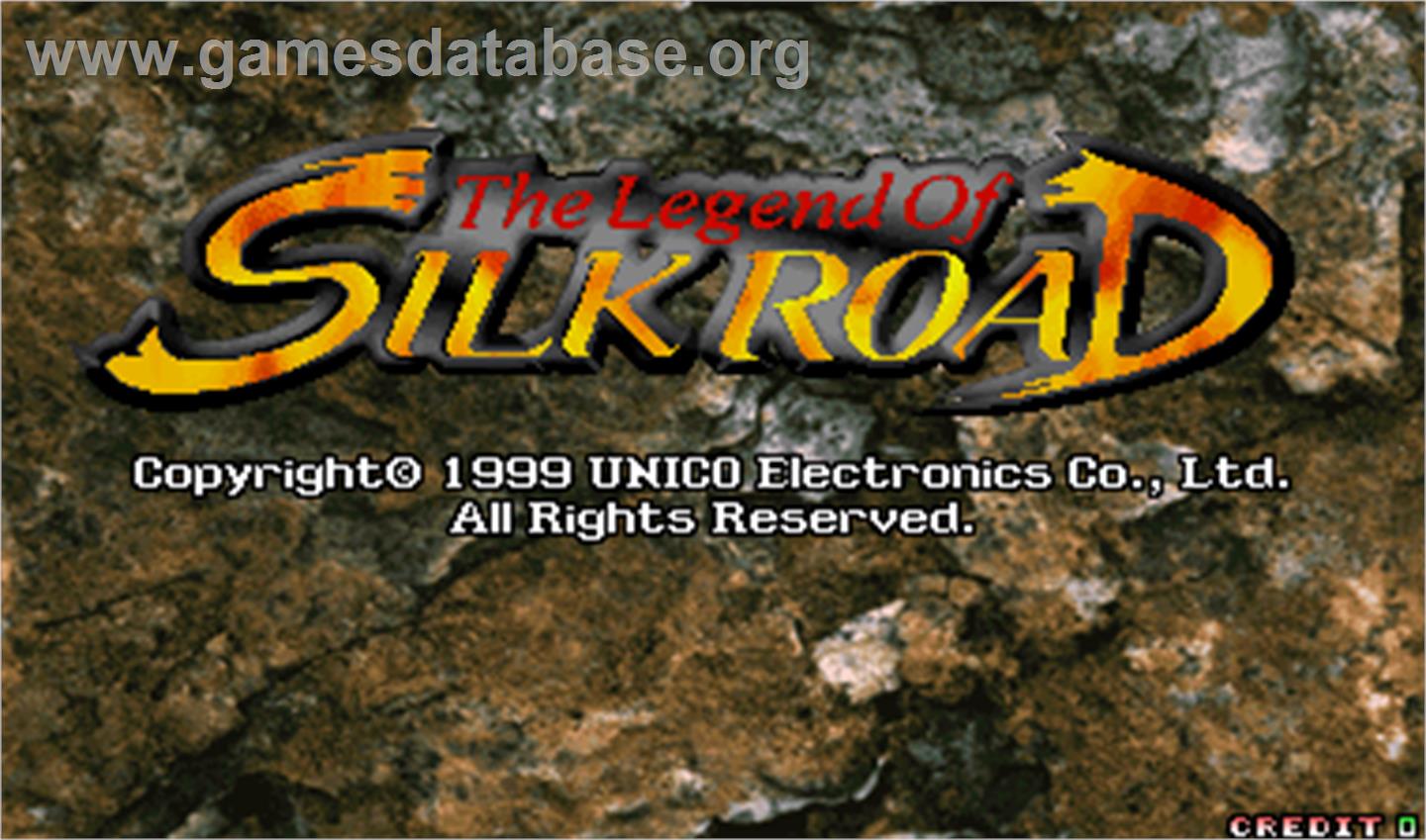 The Legend of Silkroad - Arcade - Artwork - Title Screen