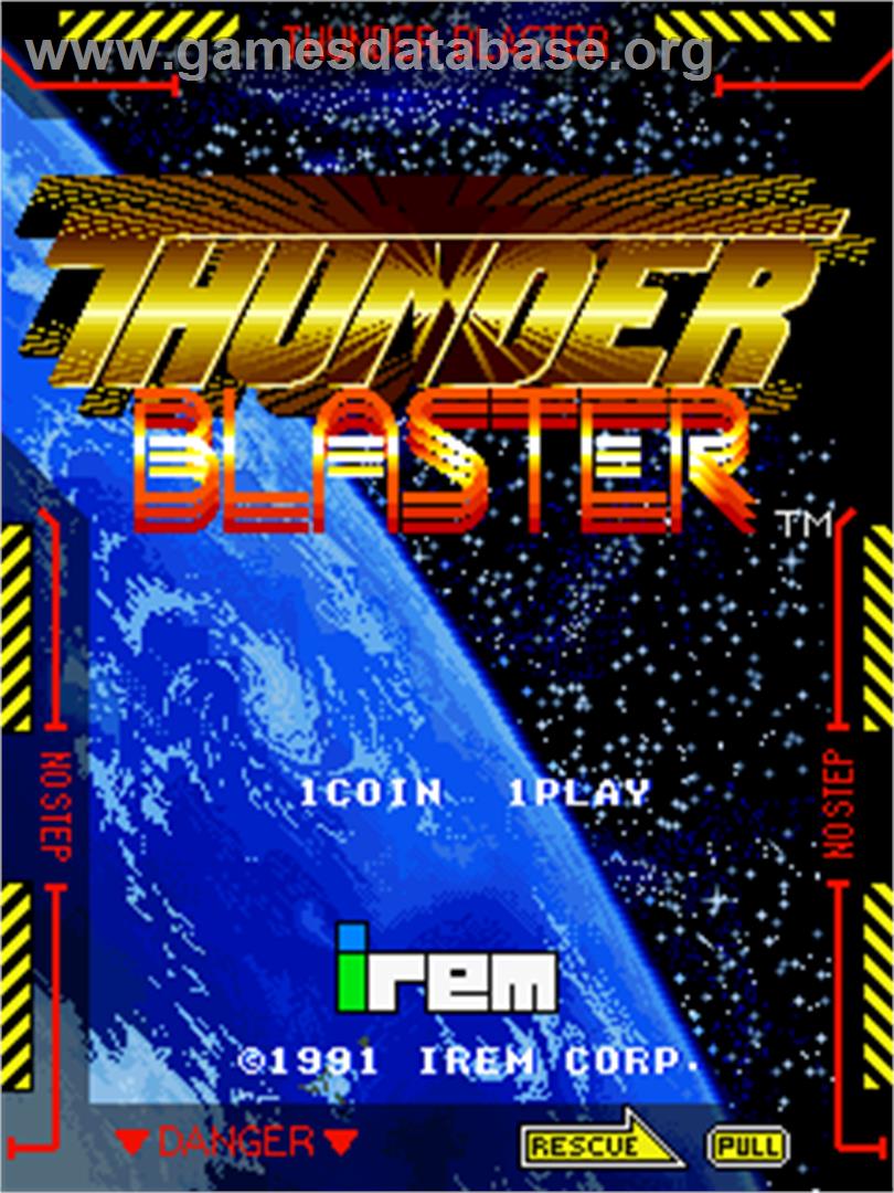 Thunder Blaster - Arcade - Artwork - Title Screen