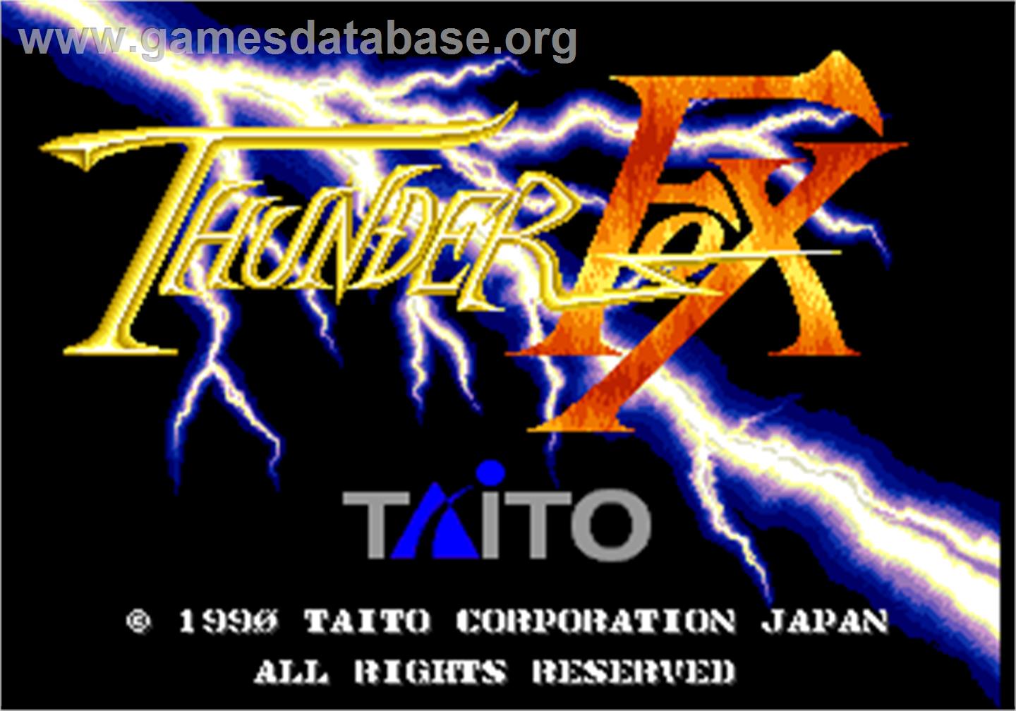 Thunder Fox - Arcade - Artwork - Title Screen