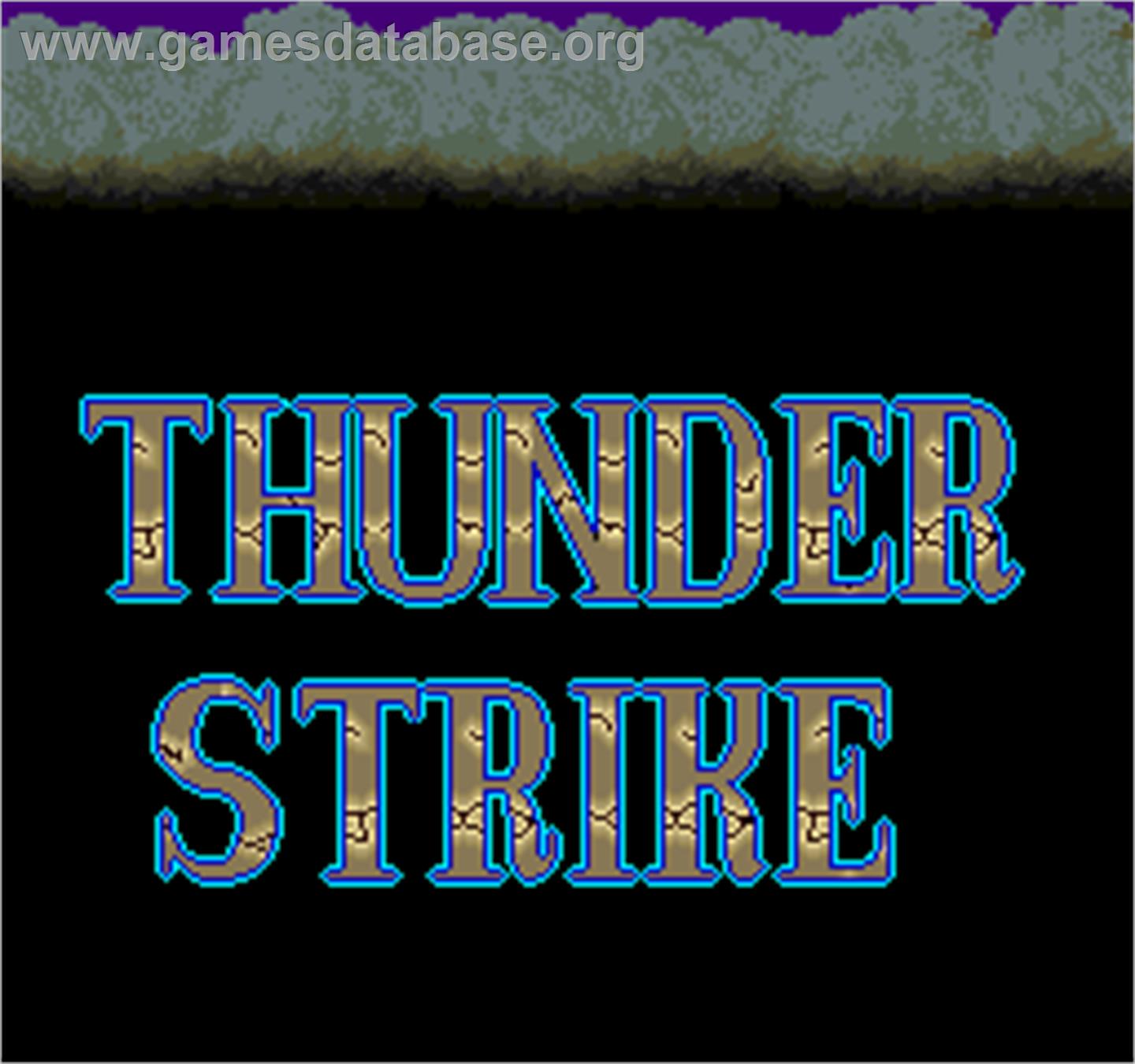 Thunder Strike - Arcade - Artwork - Title Screen