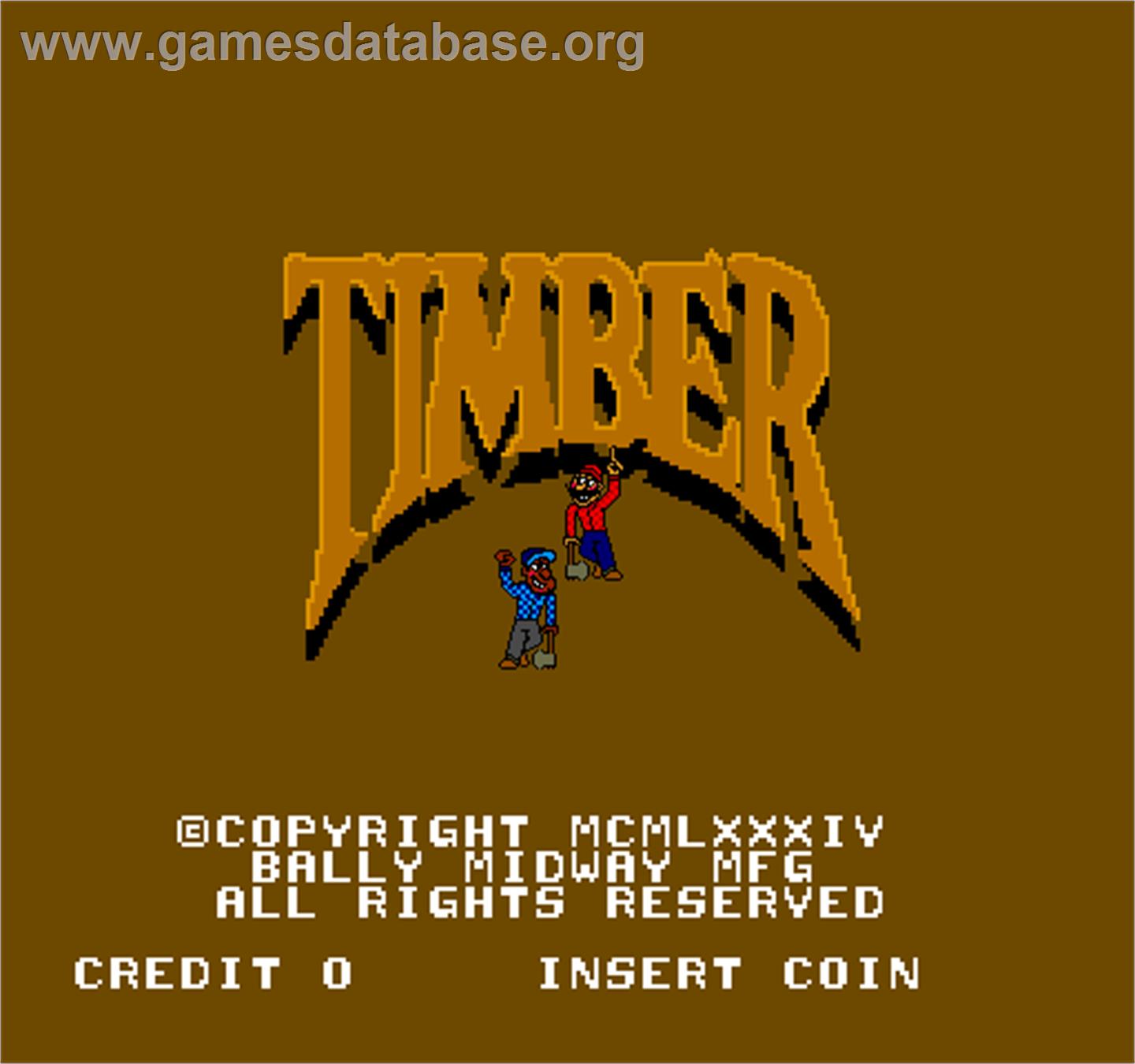 Timber - Arcade - Artwork - Title Screen