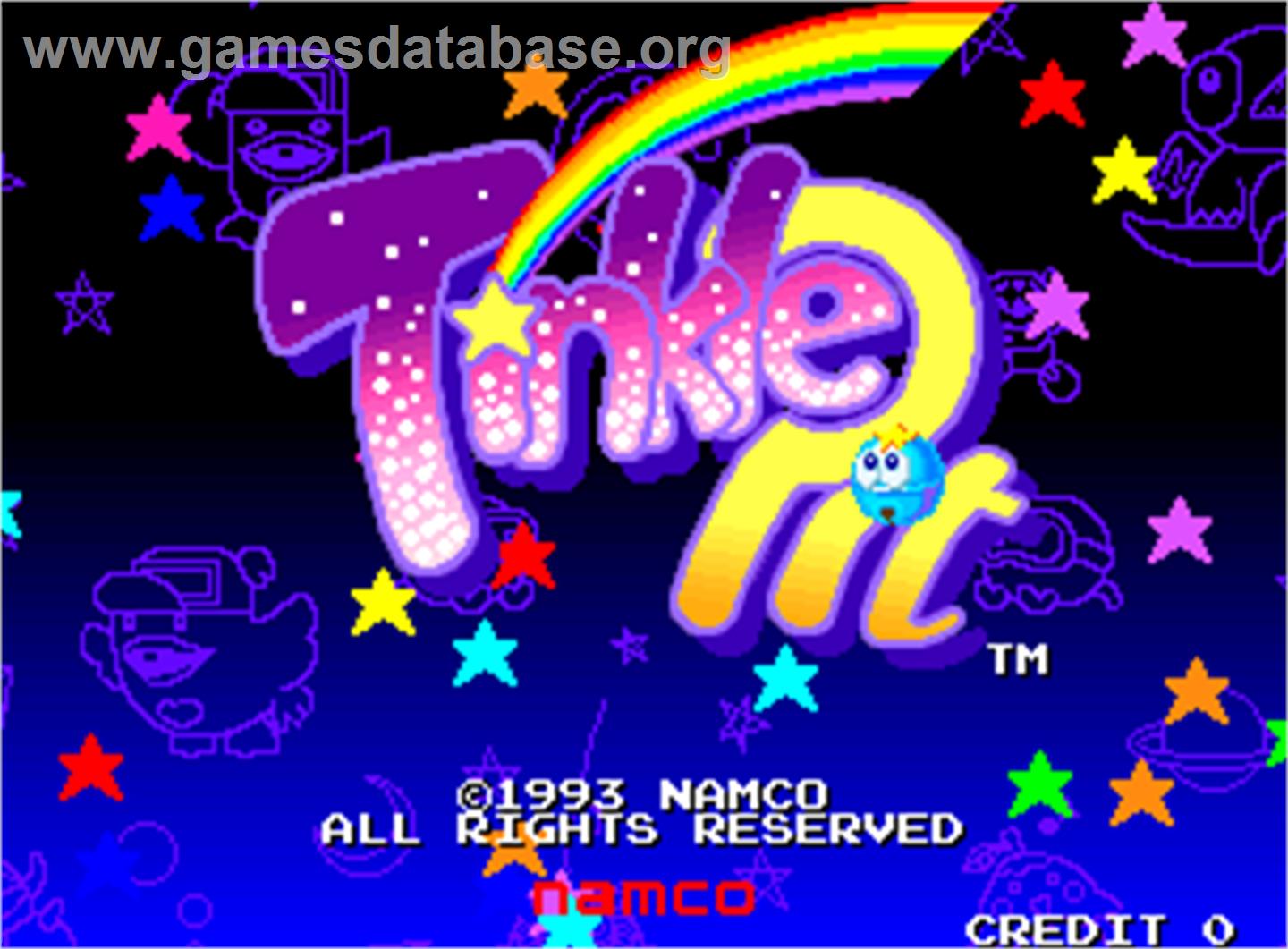 Tinkle Pit - Arcade - Artwork - Title Screen