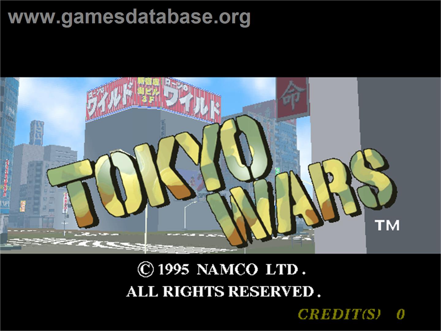 Tokyo Wars - Arcade - Artwork - Title Screen