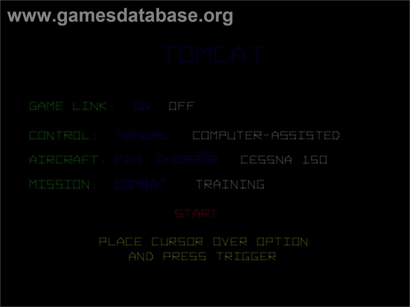 TomCat - Arcade - Artwork - Title Screen
