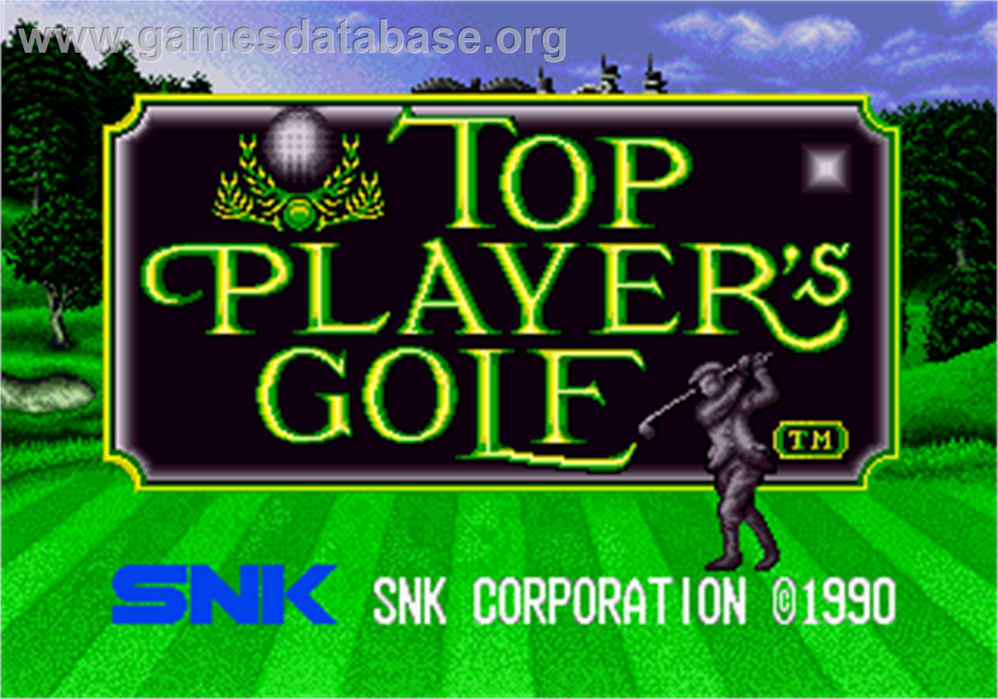 Top Player's Golf - Arcade - Artwork - Title Screen