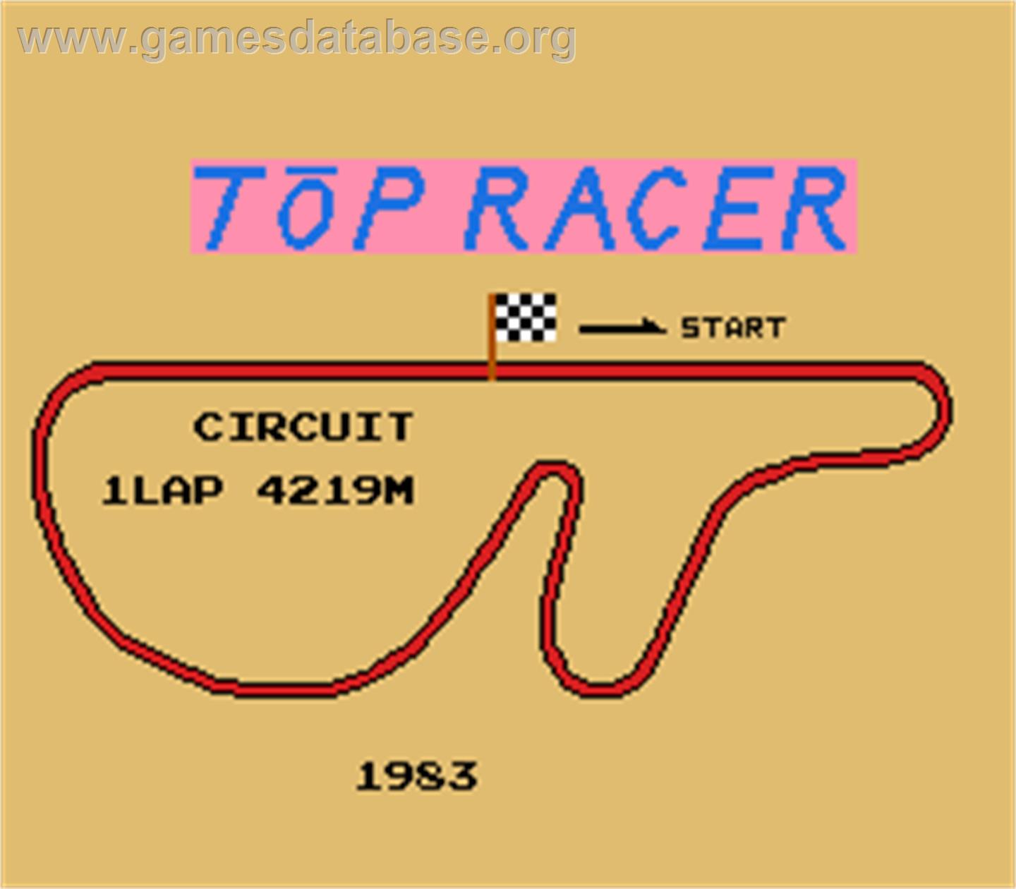 Top Racer - Arcade - Artwork - Title Screen