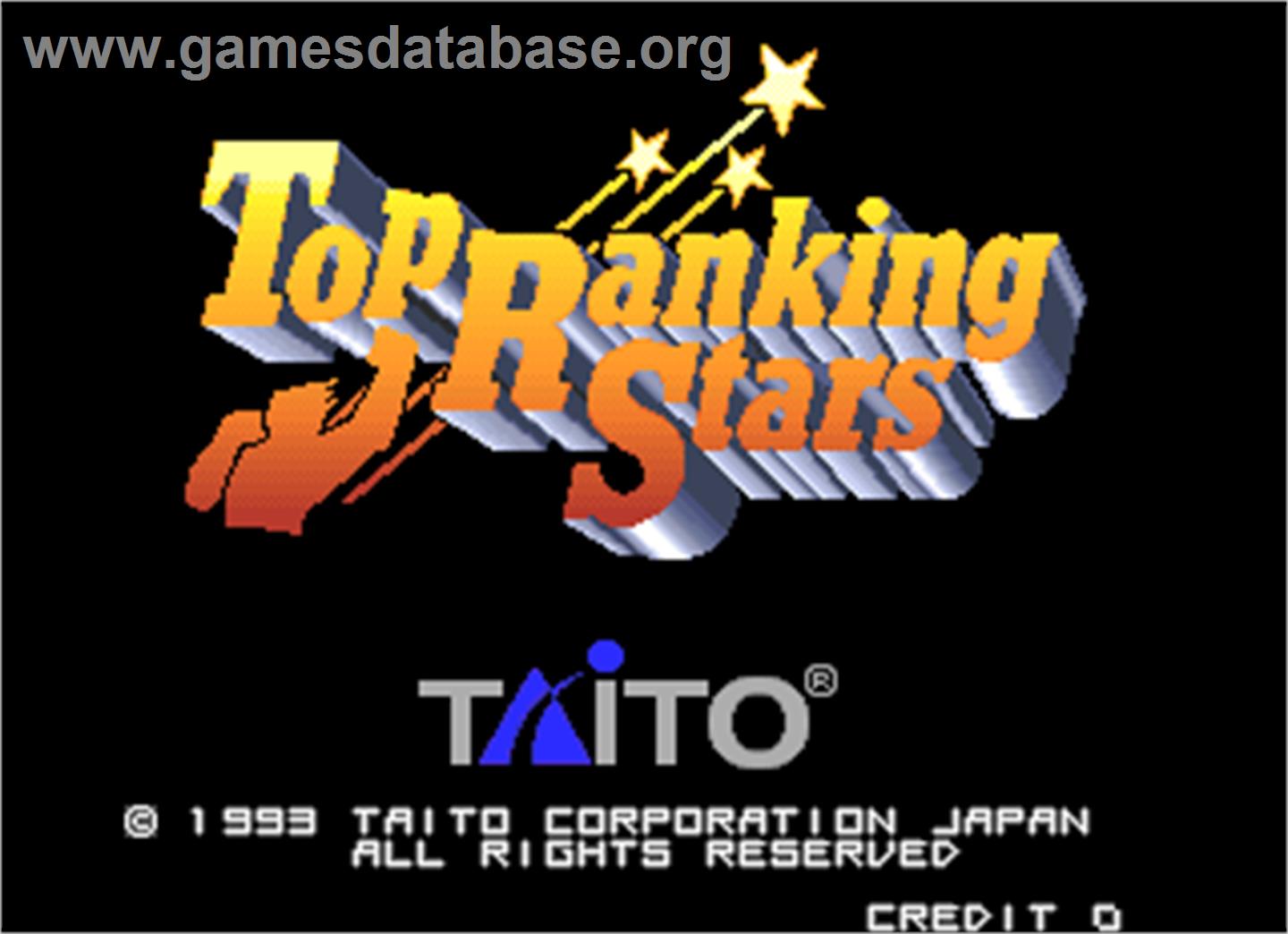 Top Ranking Stars - Arcade - Artwork - Title Screen