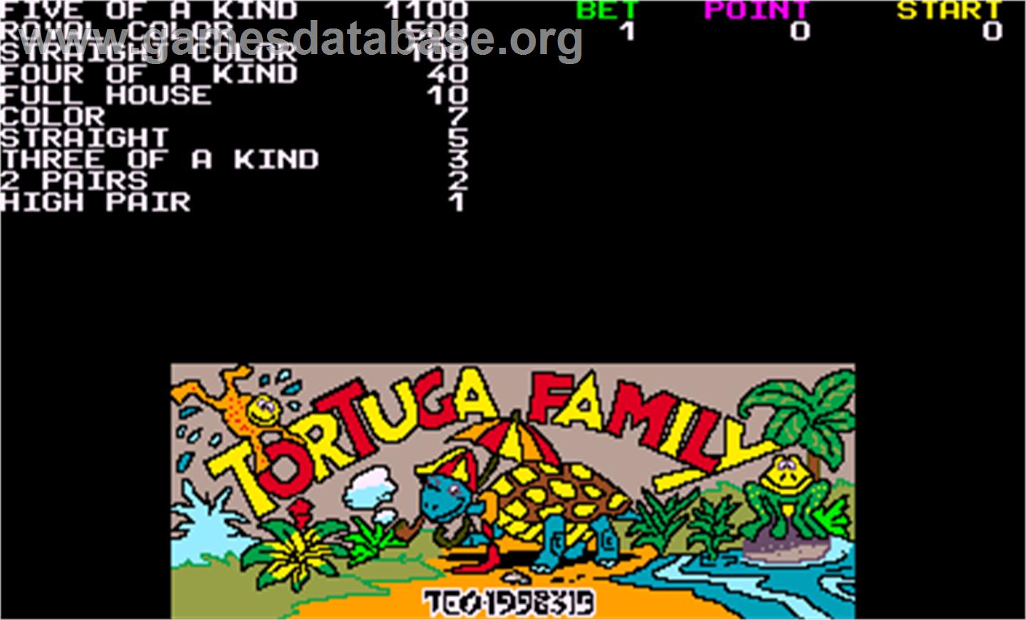 Tortuga Family - Arcade - Artwork - Title Screen