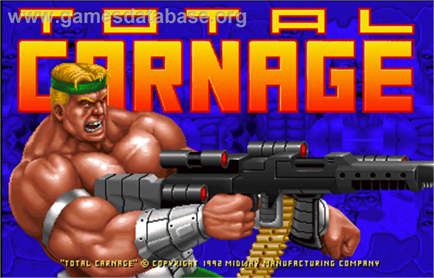 Total Carnage - Arcade - Artwork - Title Screen