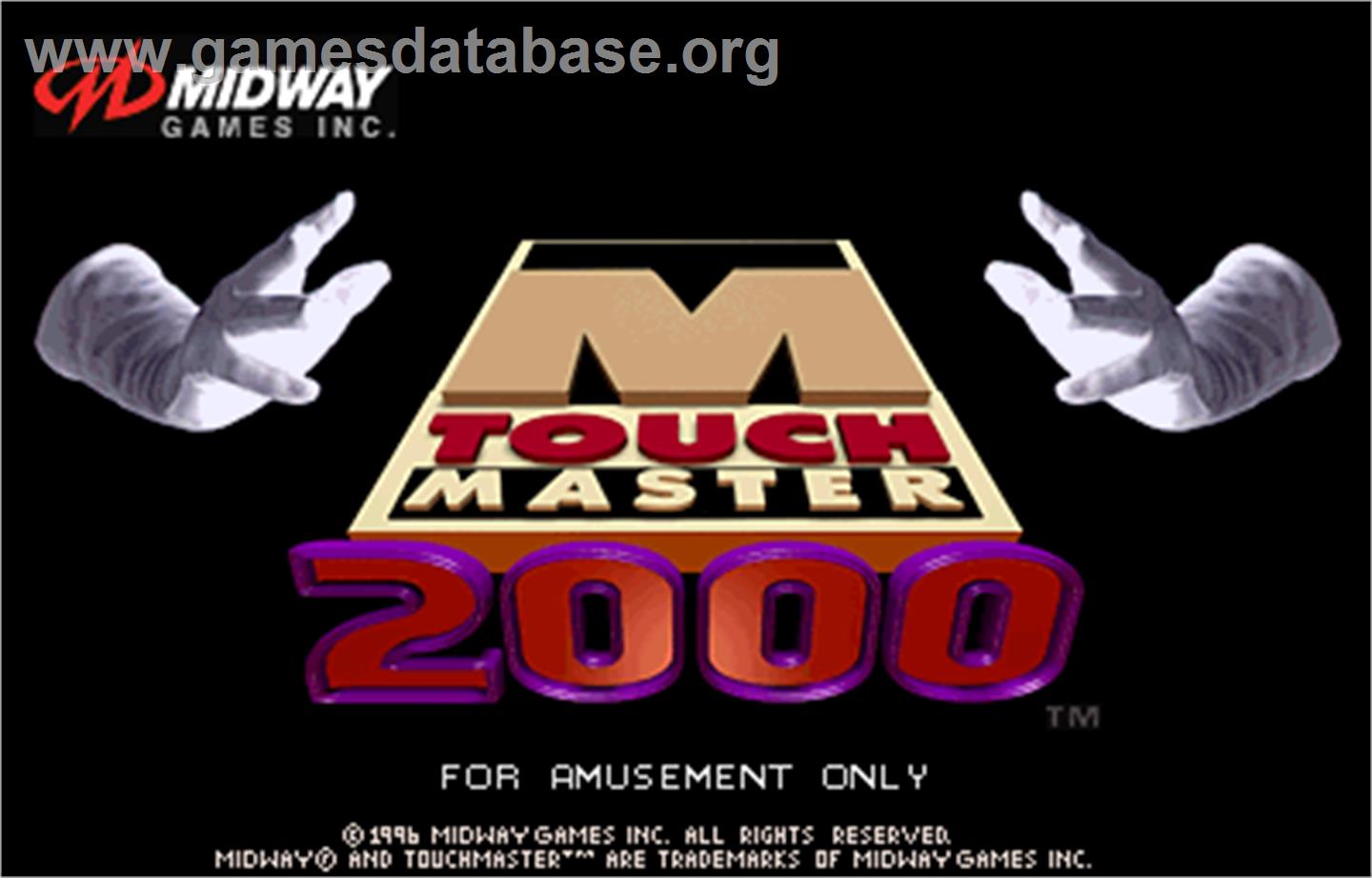 Touchmaster 2000 - Arcade - Artwork - Title Screen