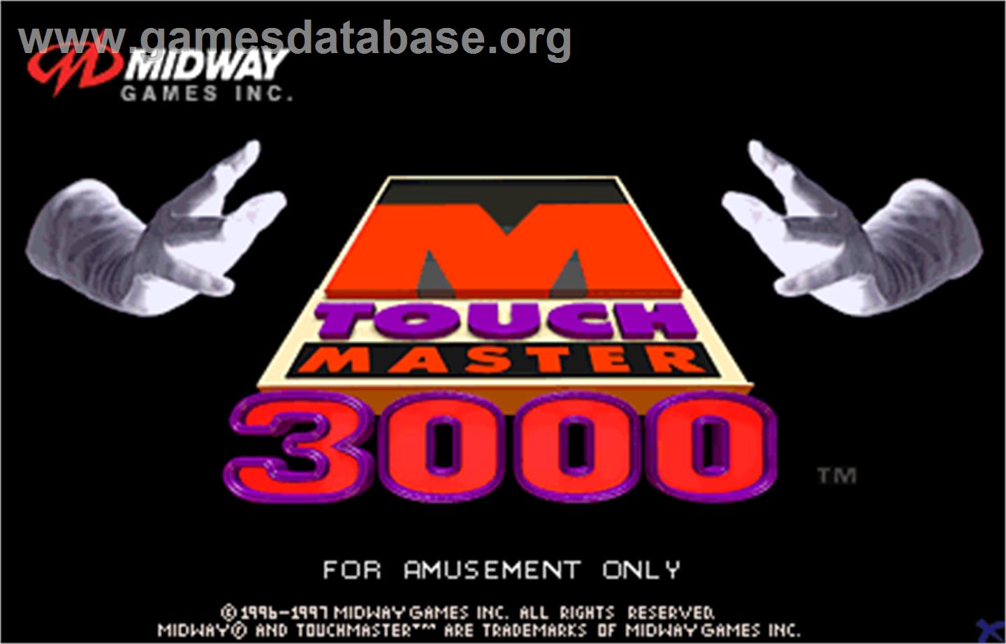 Touchmaster 3000 - Arcade - Artwork - Title Screen