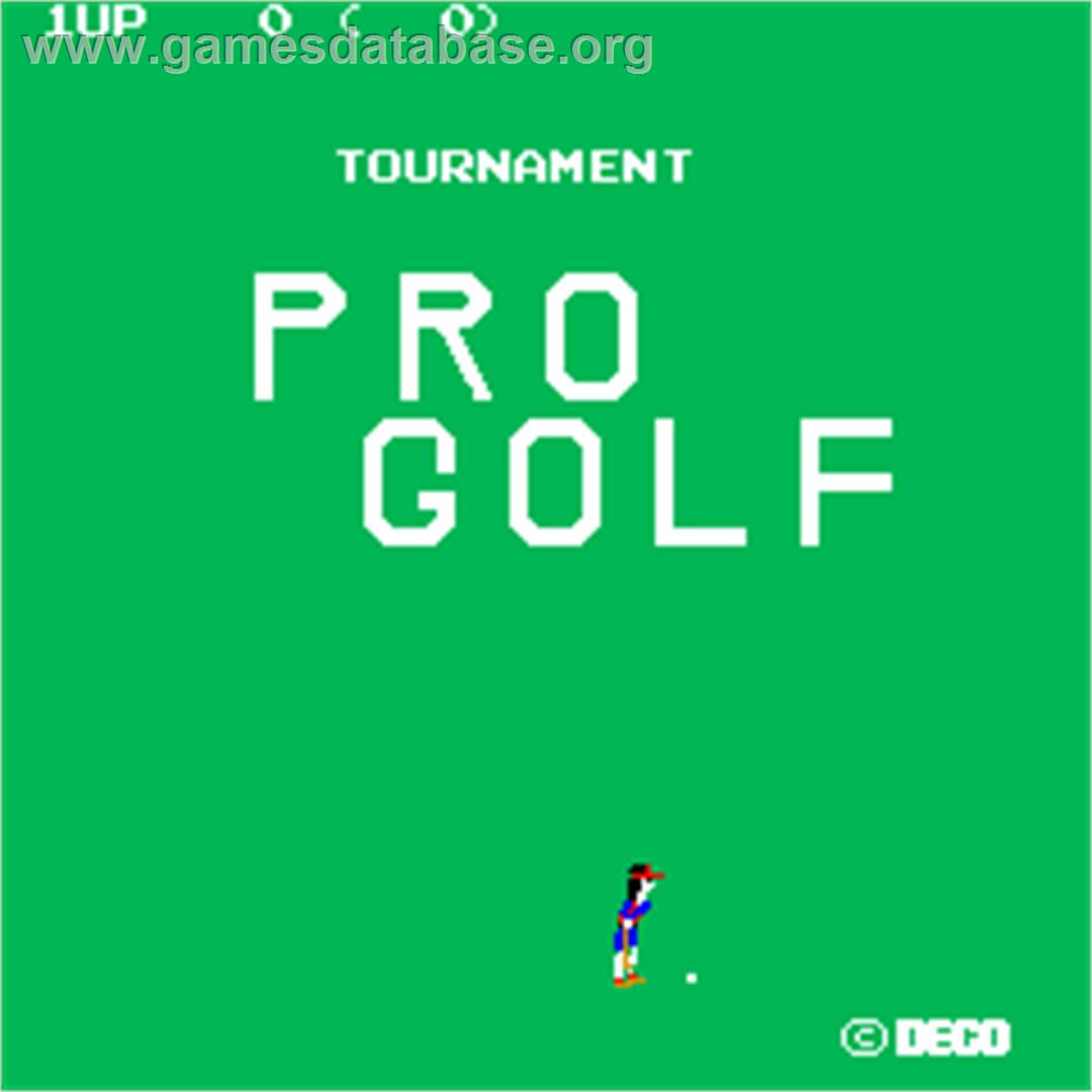 Tournament Pro Golf - Arcade - Artwork - Title Screen