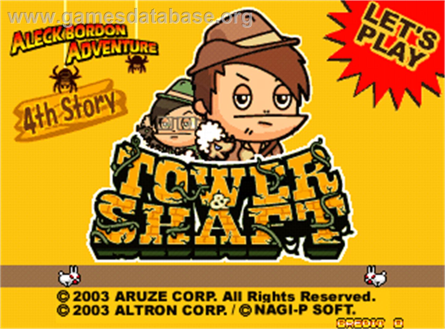 Tower & Shaft - Arcade - Artwork - Title Screen