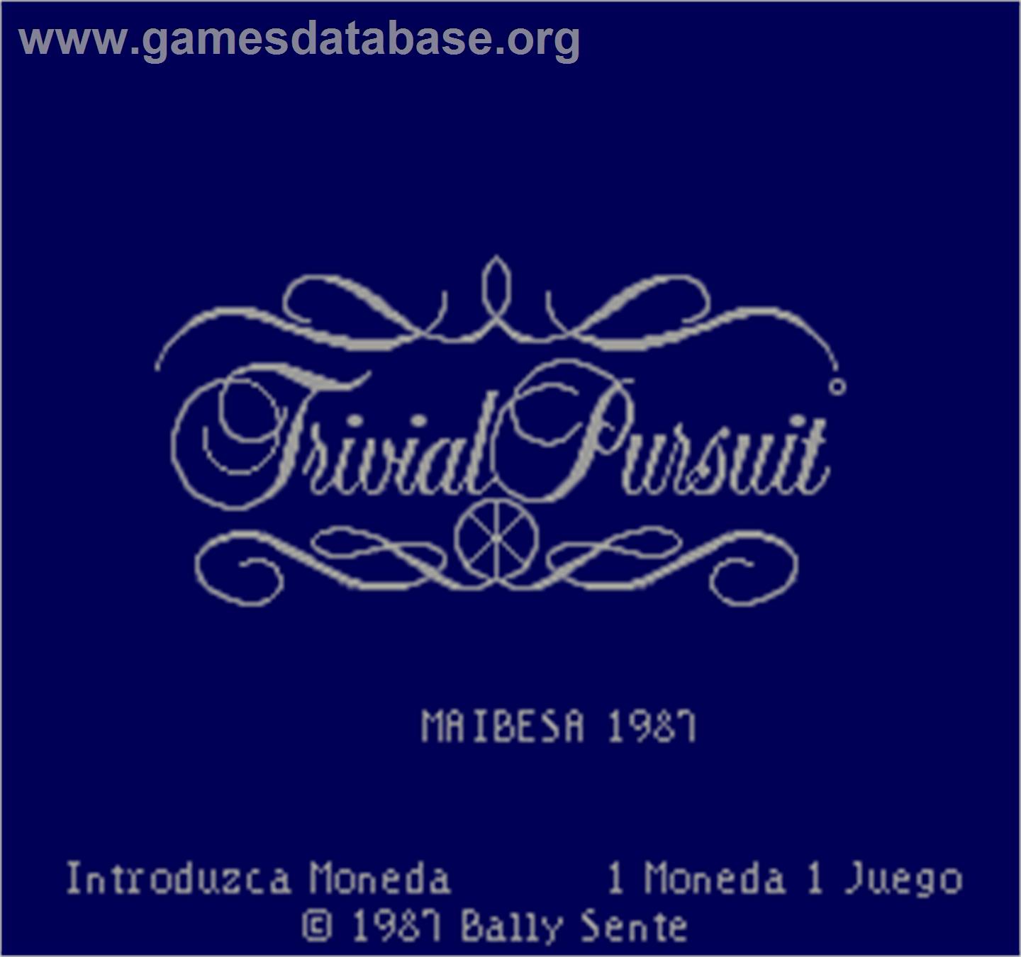 Trivial Pursuit - Arcade - Artwork - Title Screen