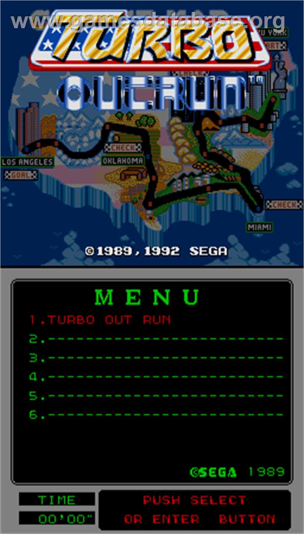 Turbo Outrun - Arcade - Artwork - Title Screen