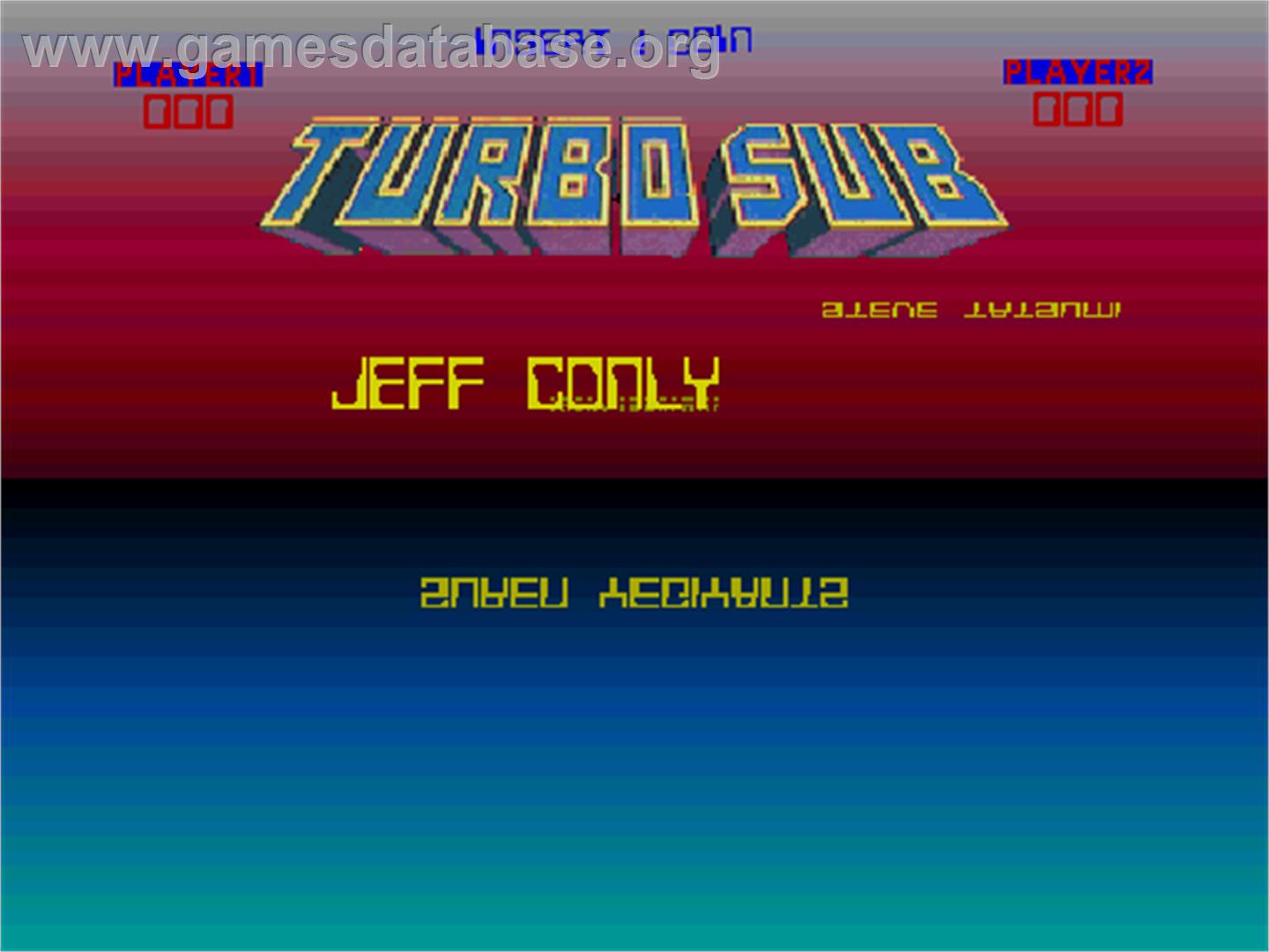 Turbo Sub - Arcade - Artwork - Title Screen