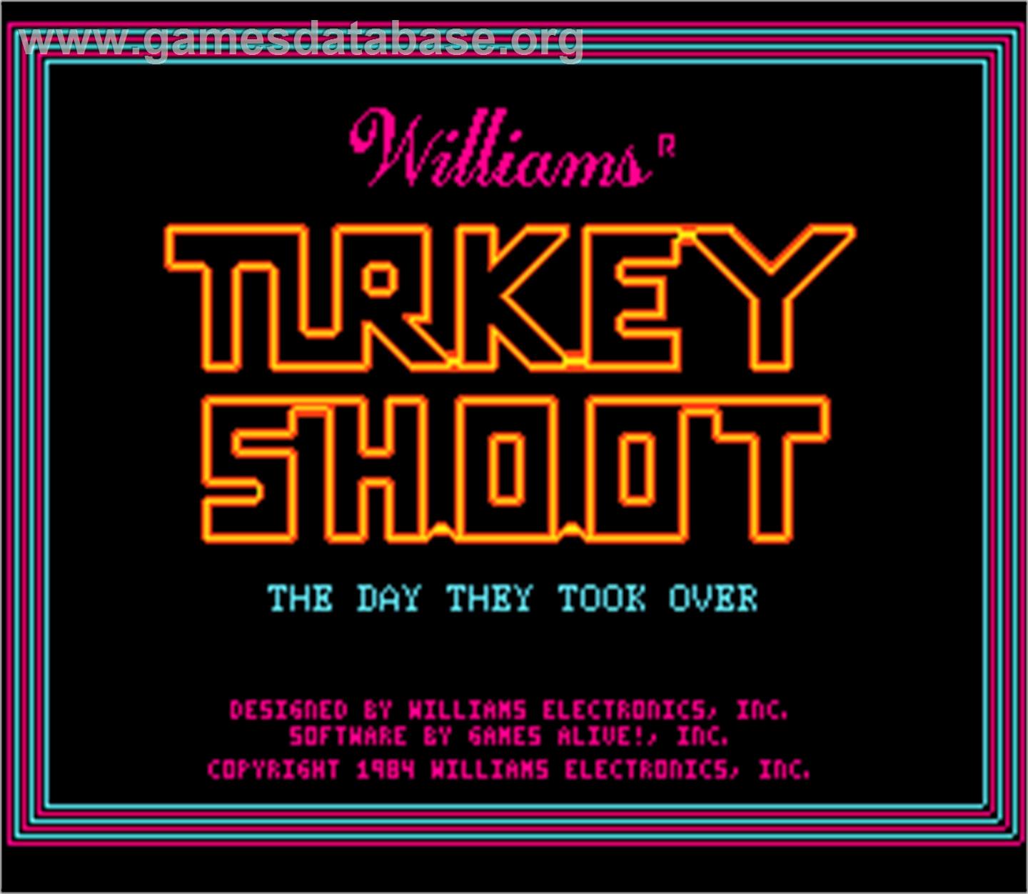 Turkey Shoot - Arcade - Artwork - Title Screen
