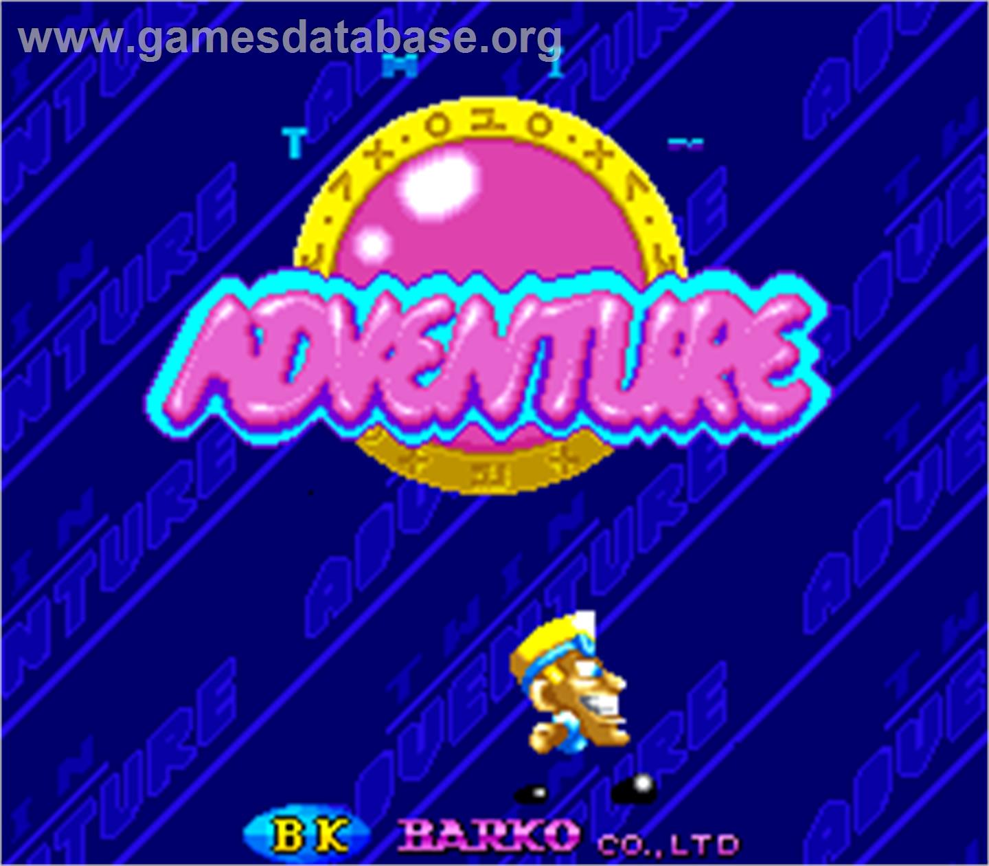 Twin Adventure - Arcade - Artwork - Title Screen