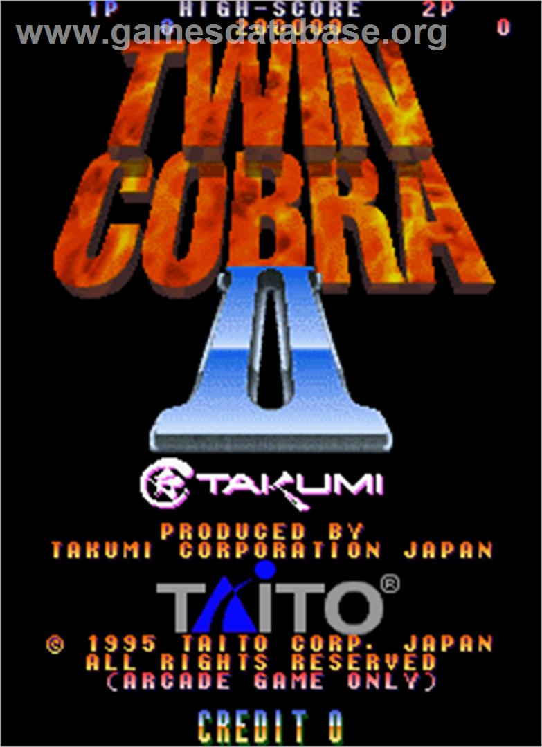 Twin Cobra II - Arcade - Artwork - Title Screen