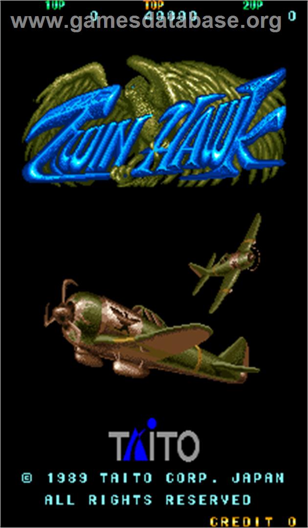 Twin Hawk - Arcade - Artwork - Title Screen
