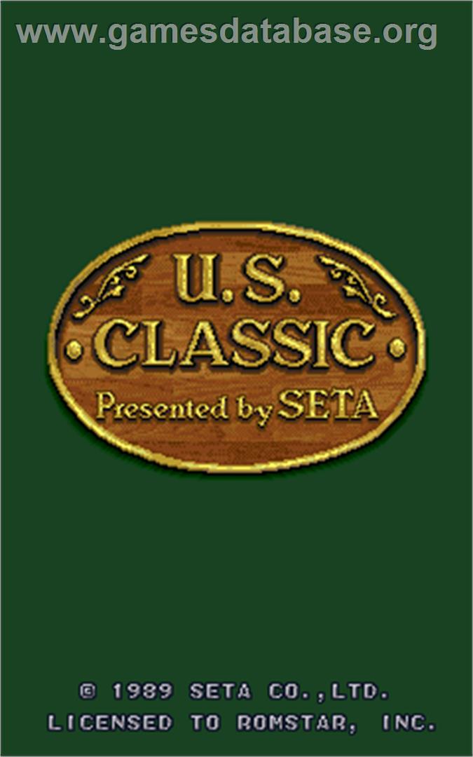 U.S. Classic - Arcade - Artwork - Title Screen