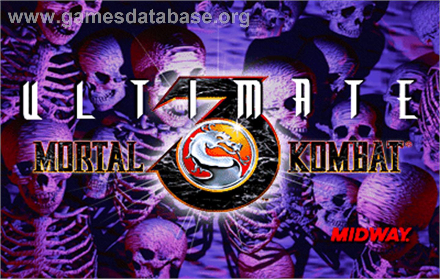 Ultimate Mortal Kombat 3 - Arcade - Artwork - Title Screen