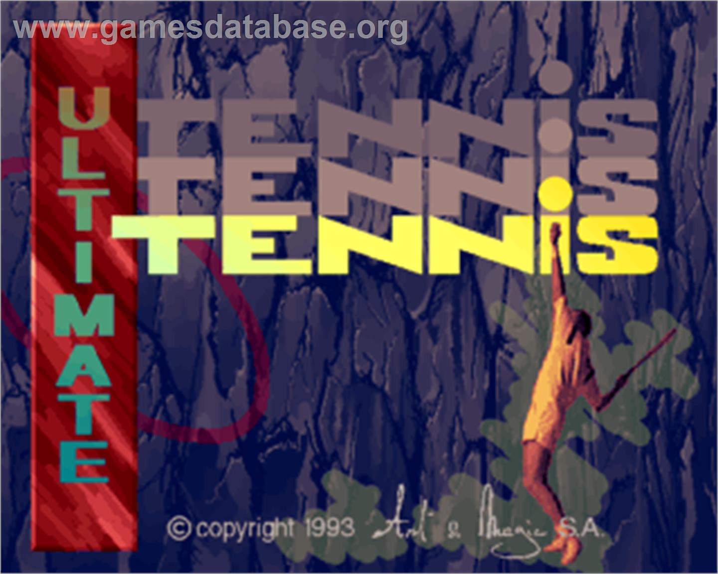 Ultimate Tennis - Arcade - Artwork - Title Screen