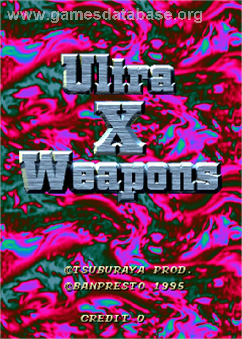 Ultra X Weapons / Ultra Keibitai - Arcade - Artwork - Title Screen