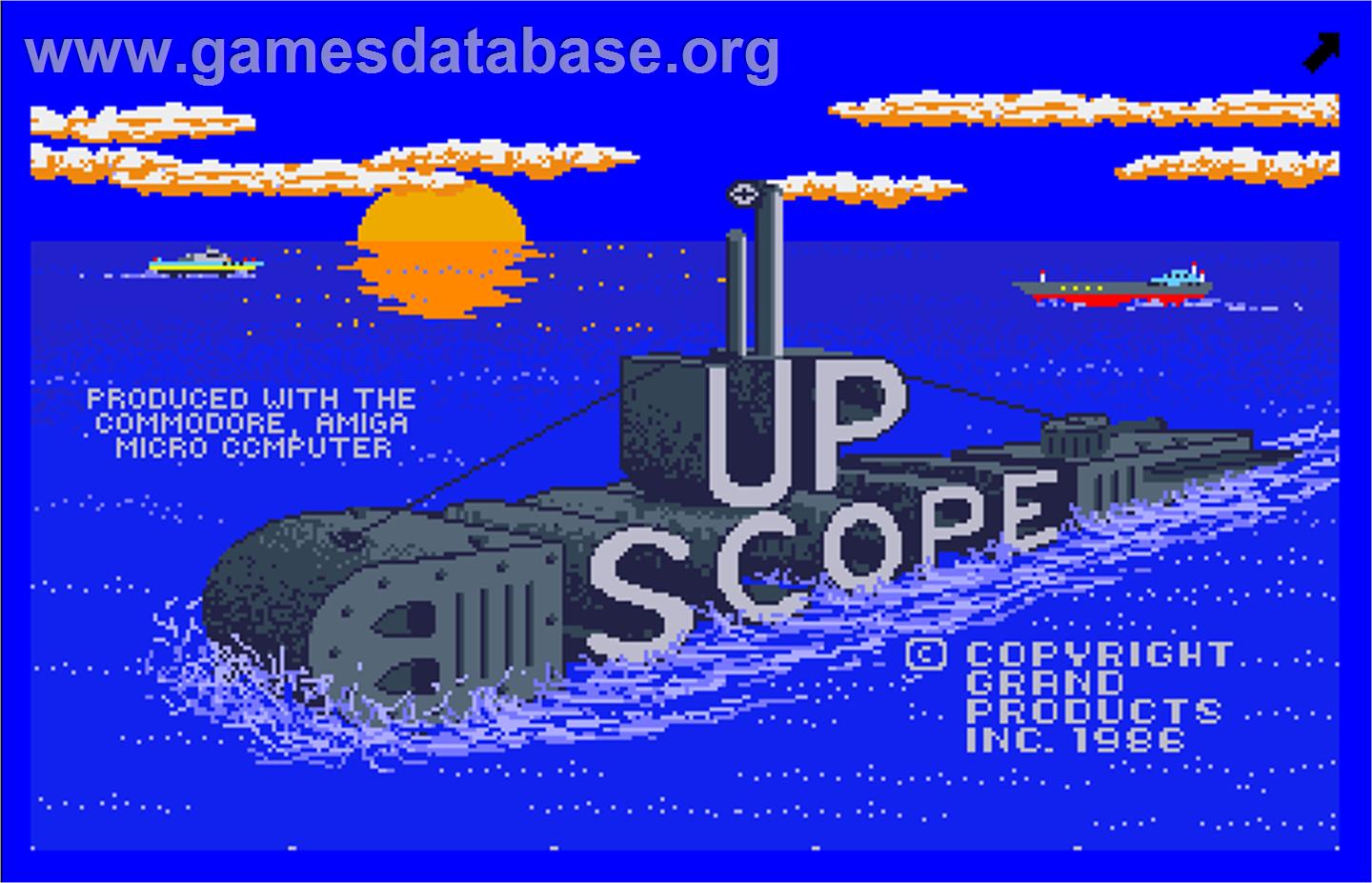 Up Scope - Arcade - Artwork - Title Screen
