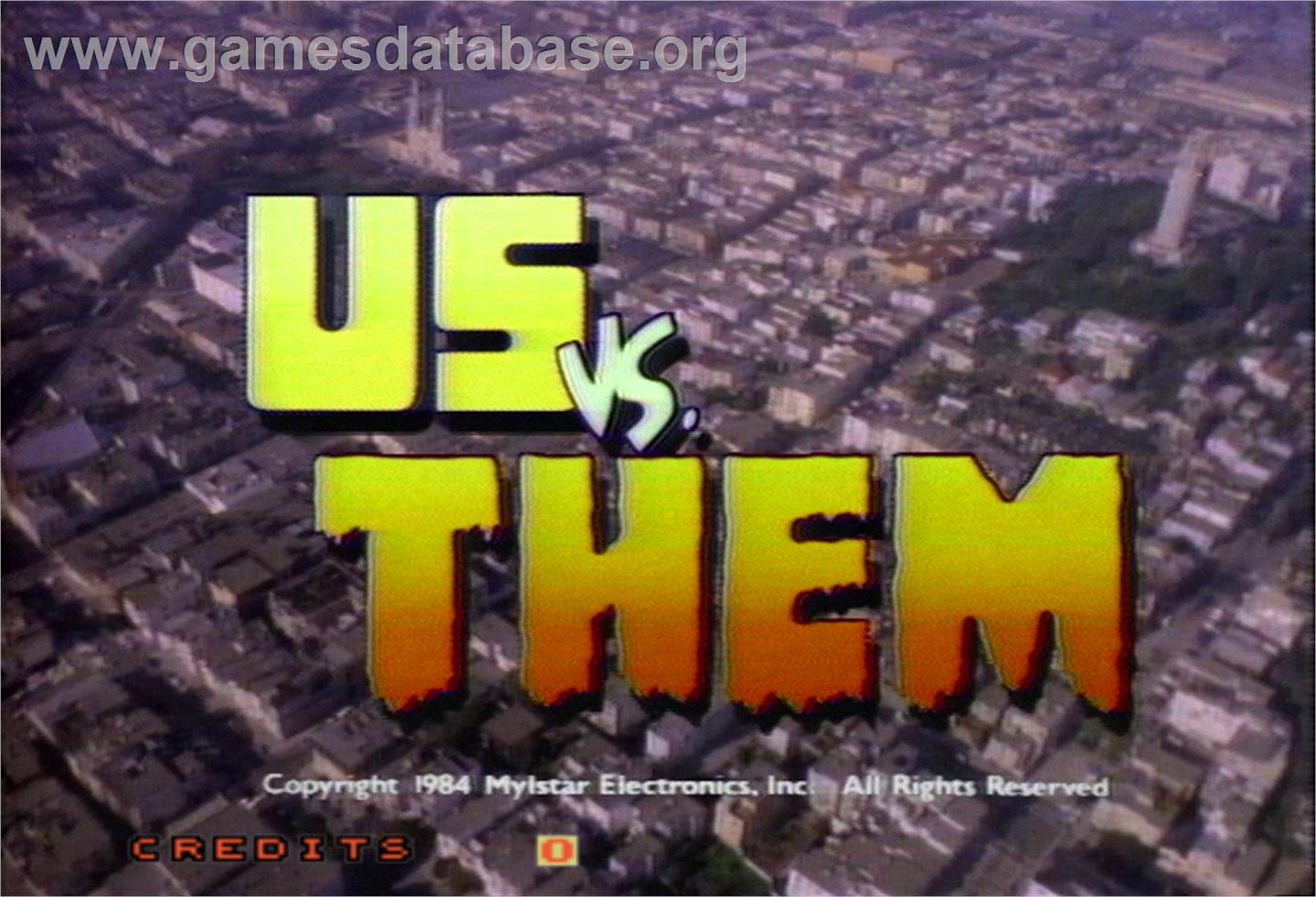 Us vs. Them - Arcade - Artwork - Title Screen