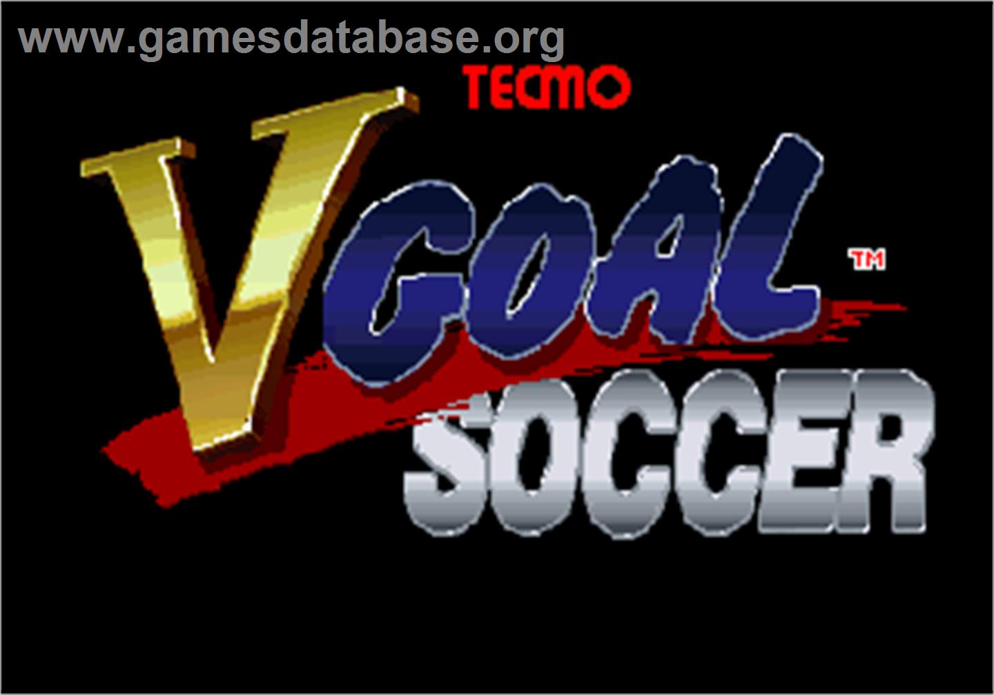 V Goal Soccer - Arcade - Artwork - Title Screen