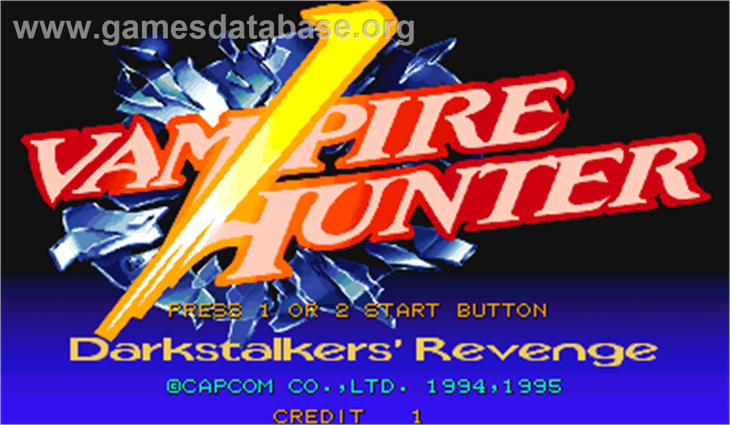 Vampire Hunter: Darkstalkers' Revenge - Arcade - Artwork - Title Screen