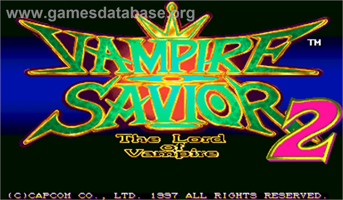 Vampire Savior 2: The Lord of Vampire - Arcade - Artwork - Title Screen