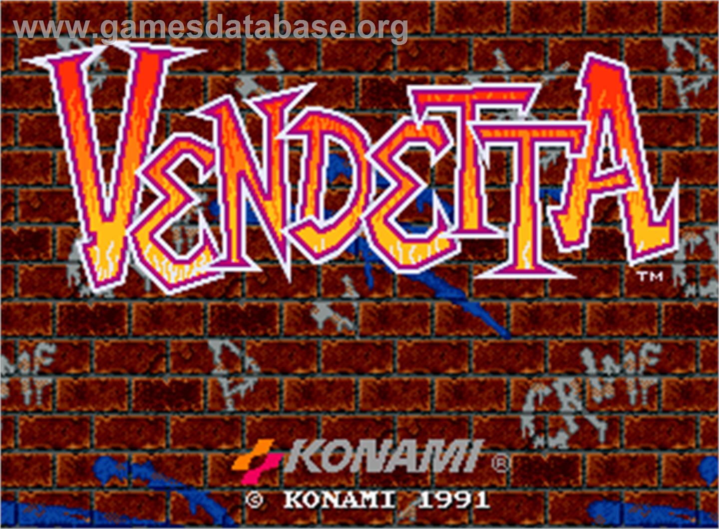 Vendetta - Arcade - Artwork - Title Screen