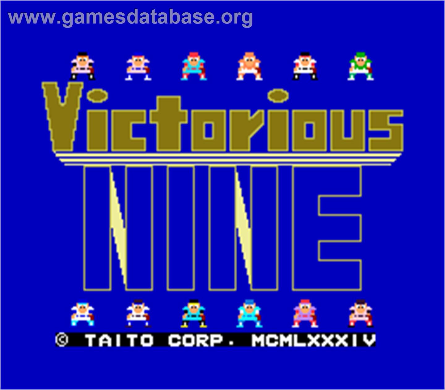 Victorious Nine - Arcade - Artwork - Title Screen