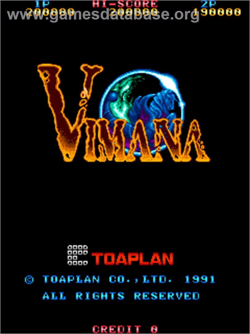 Vimana - Arcade - Artwork - Title Screen