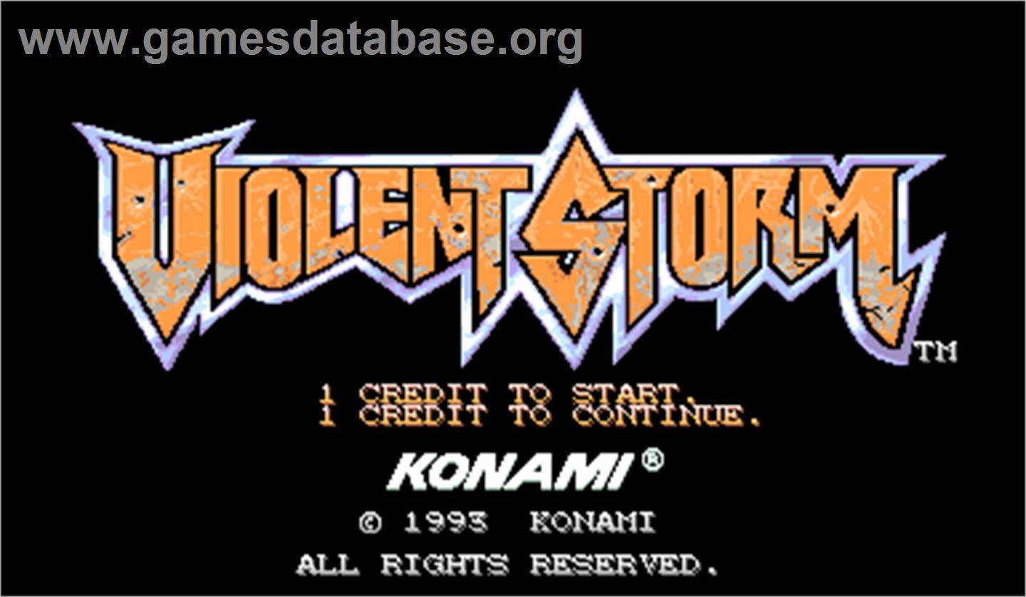 Violent Storm - Arcade - Artwork - Title Screen