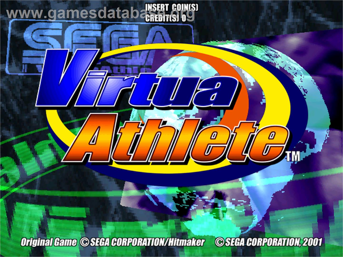 Virtua Athletics / Virtua Athlete - Arcade - Artwork - Title Screen