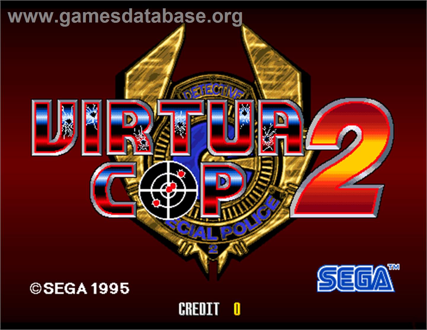 Virtua Cop 2 - Arcade - Artwork - Title Screen