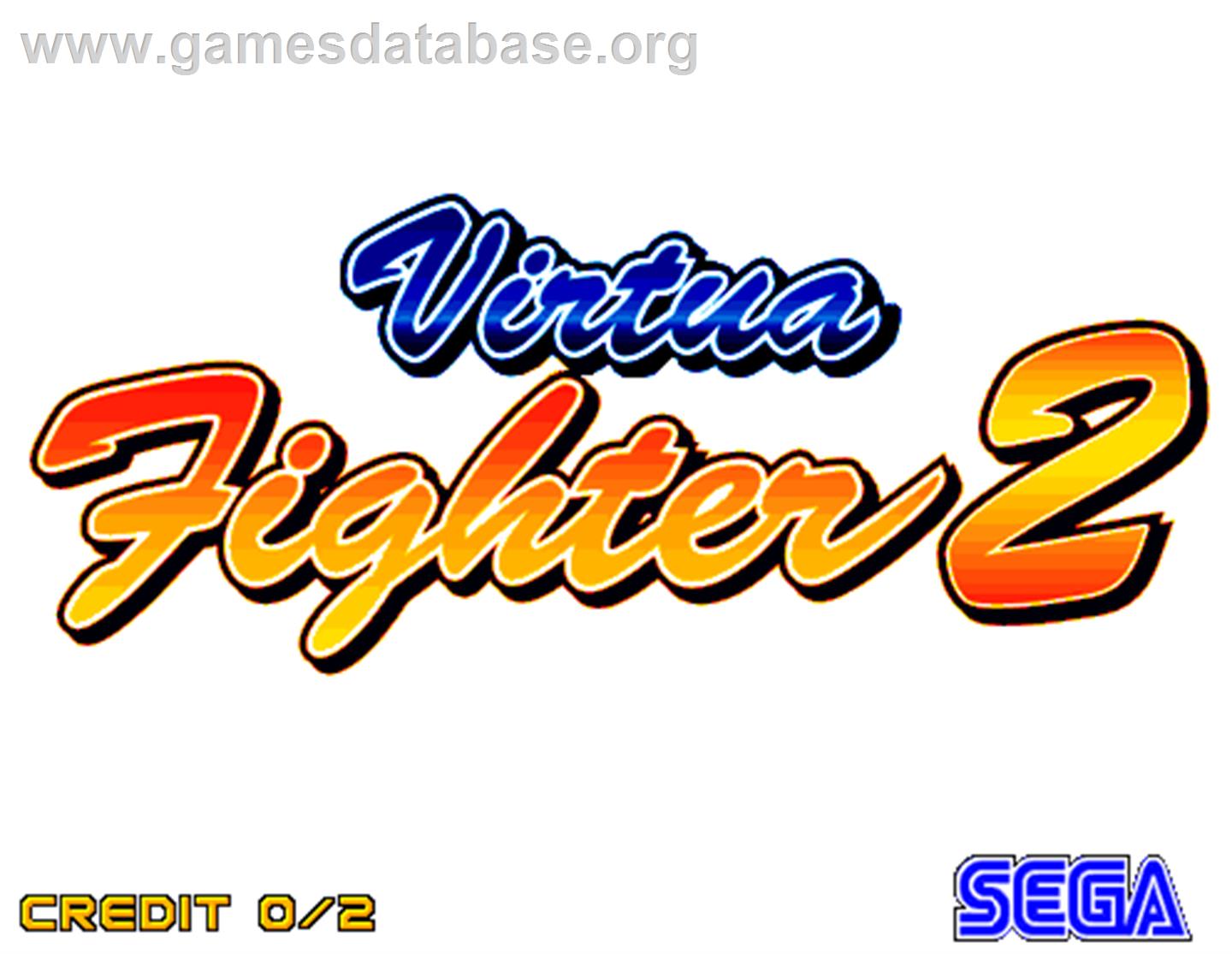 Virtua Fighter 2 - Arcade - Artwork - Title Screen